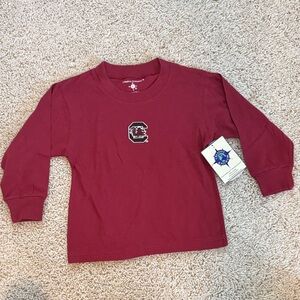 Creative Knitwear Gamecocks Kids Garnet Long Sleeve Tee